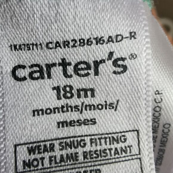 3/$15 Carter's pajama size 18 m - Picture 6 of 6